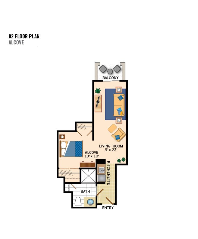 Assisted living floor plan